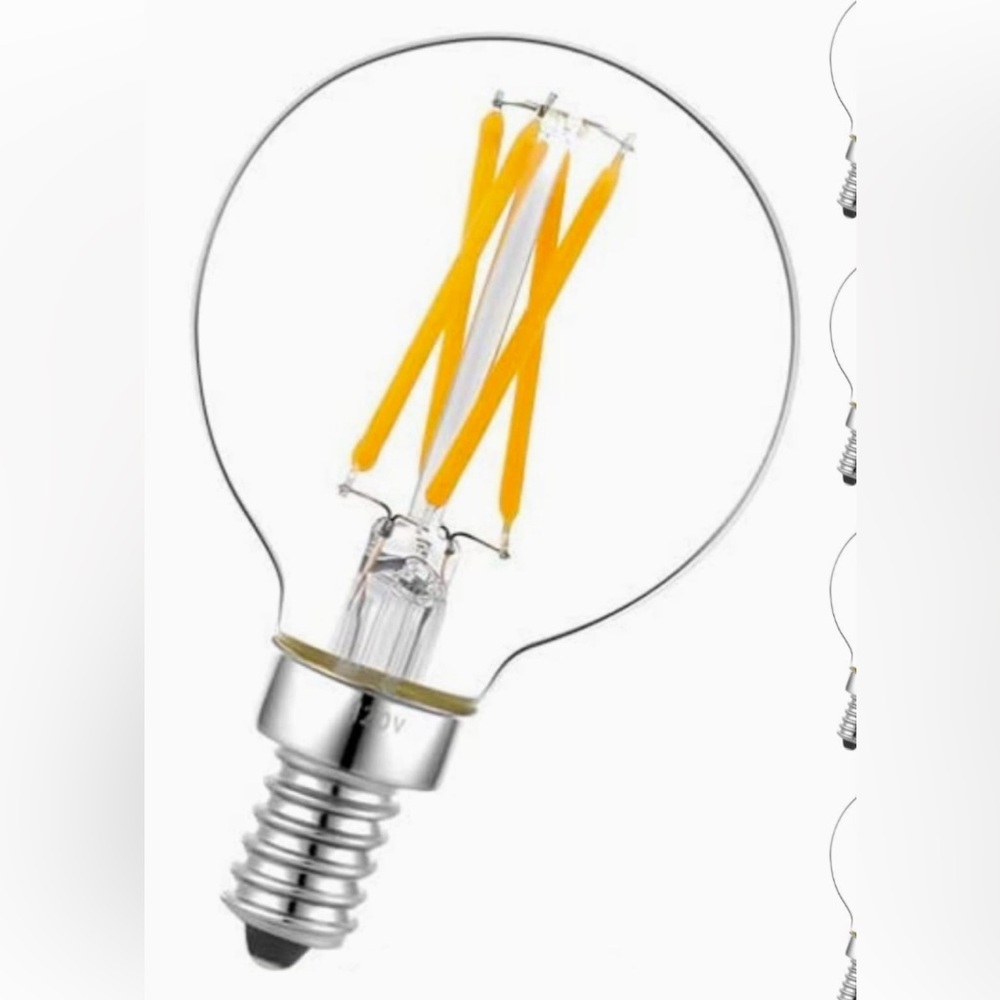 LED Filaments  (12units) G40 4W 2700K dimmable clear Edison light bulbs